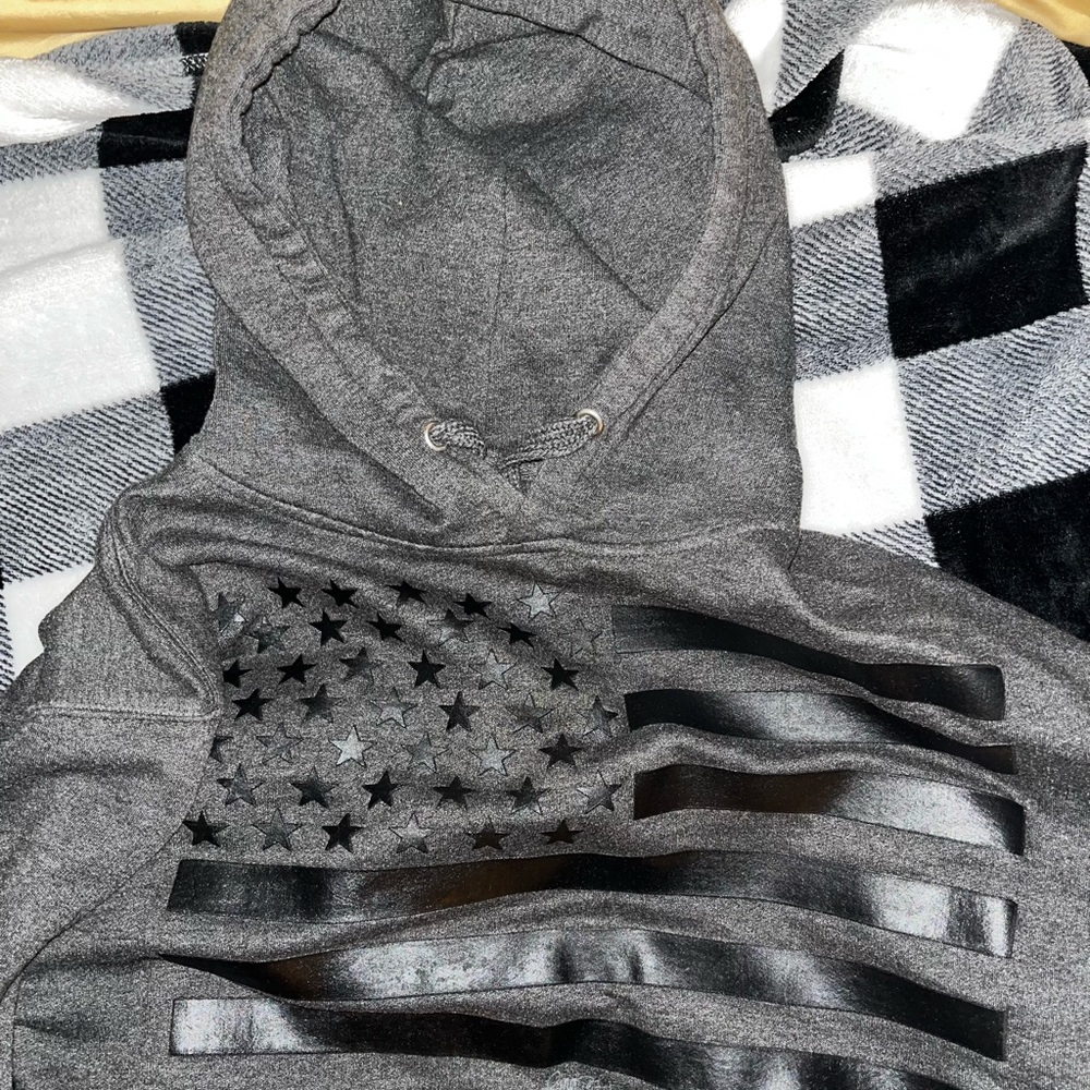 Ring Of Fire Black USA Hoodie